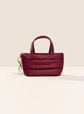 Mini Puffy Tote Keychain – Merlot