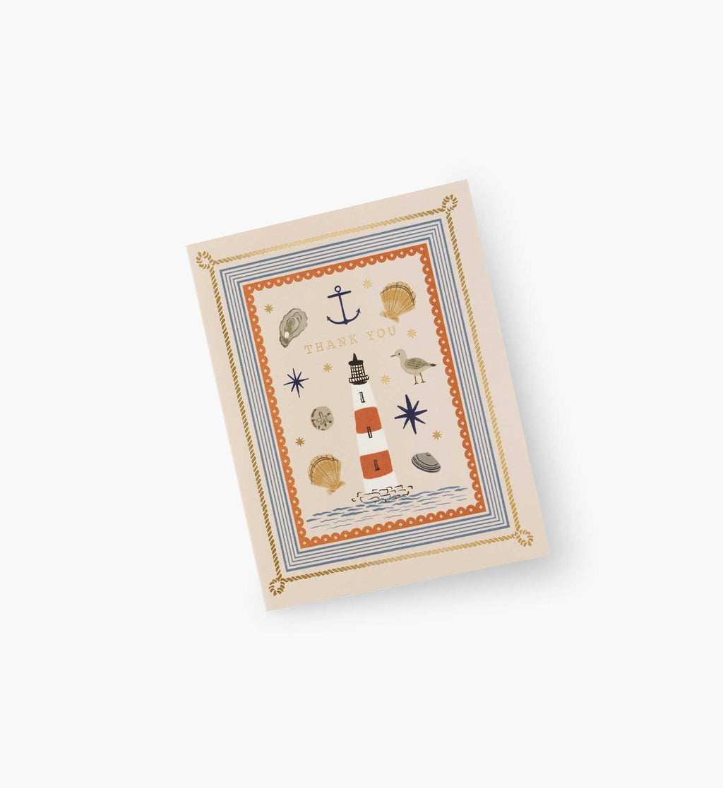 Seaside Thank You Card - Single Card