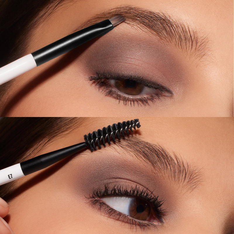 E7 DUAL-ENDED EYEBROW BRUSH